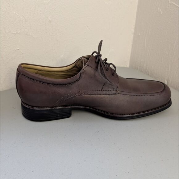 Johnston & Murphy Sheepskin Mens Size 12 Brown Leather Oxfords - Picture 6 of 10